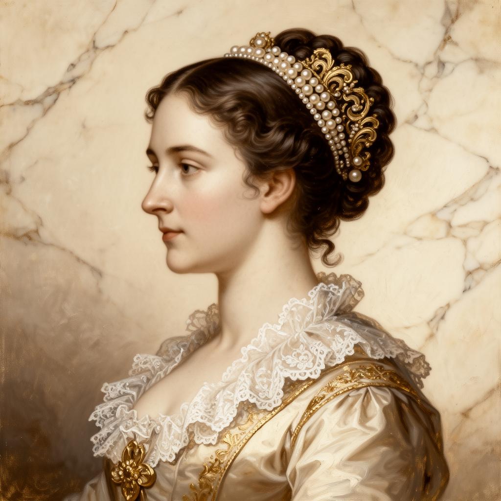 Retrato em estilo camafeu da Marquesa de Santos, Domitila de Castro Canto e Melo